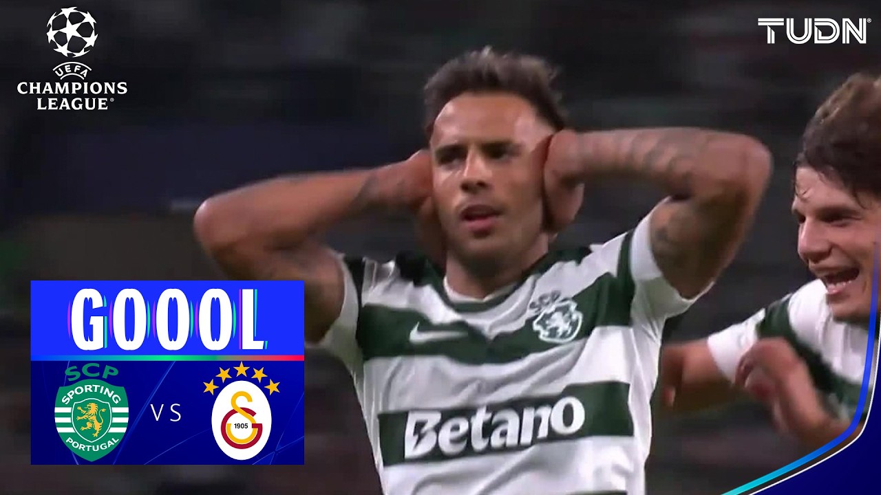 Golazo del Sporting | Sporting vs Galatasaray | UEFA Champions League - J- 1 Fase de Liga | TUDN