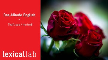 ONE-MINUTE ENGLISH: That