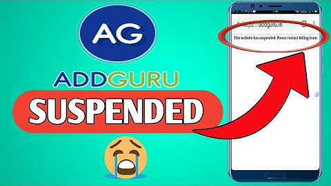 Addguru New update || Addguru website suspended ||