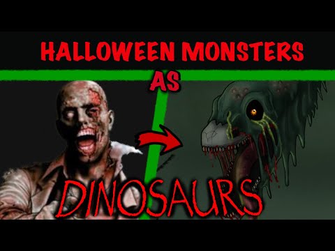 Halloween Monsters as Dinosaurs Part 2