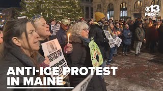 Protesters gather in Portland, Maine, after woman killed by ICE agent in Minneapolis