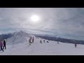 Панорамное видео на горных лыжах в Сочи. 360 video