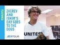 Zverev And Isner's Day Goes To The Dogs