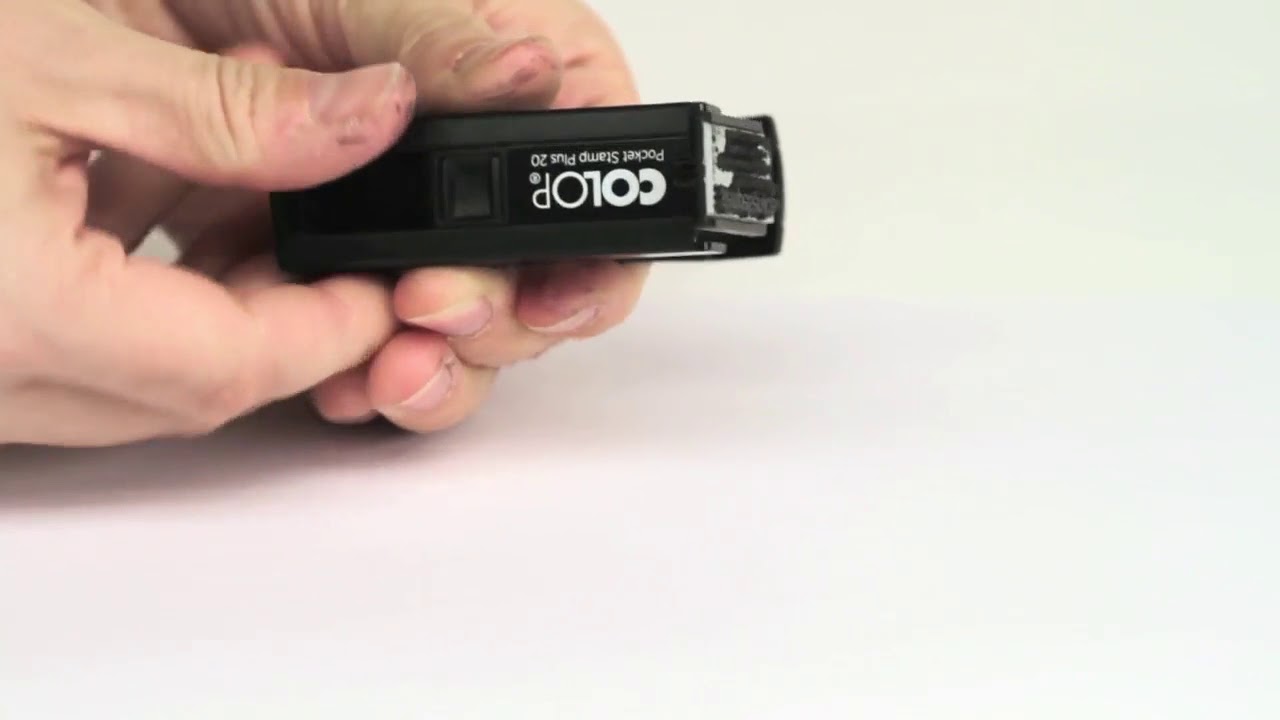 Colop Печат Pocket Stamp Plus - YouTube
