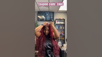 Versatile Quick Weave Tutorial❤️Red Burgundy Color Haor Dye | Middle Part Leave Out Ft.#ulahair