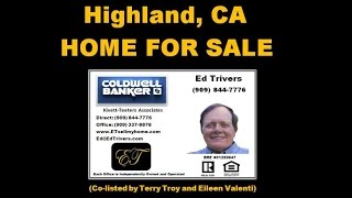 Immaculate Highland CA Home For Sale