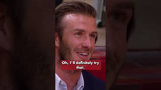 David Beckham Heats Things Up In Hell's Kitchen #hellskitchen #gordonramsay #davidbeckham