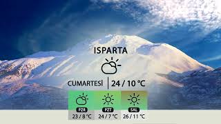 12 04 2024 Isparta Ve İlçeleri̇nde Hava Durumu