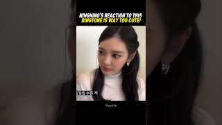 Ningning’s Reaction To This Ringtone Is Way Too Cute! #kpop #ningning