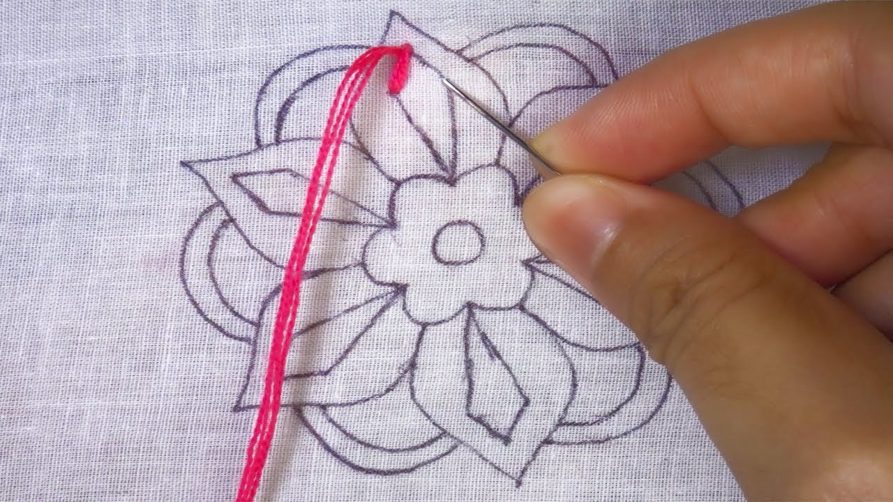 hand embroidery fantasi flower stitch|fantasia flower embroidery