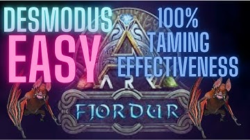Desmodus Easiest 100% Taming Guide