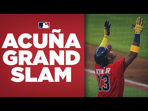 Ronald Acuña Jr. GRAND SLAM! (Ties Ohtani for most homers in MLB!)