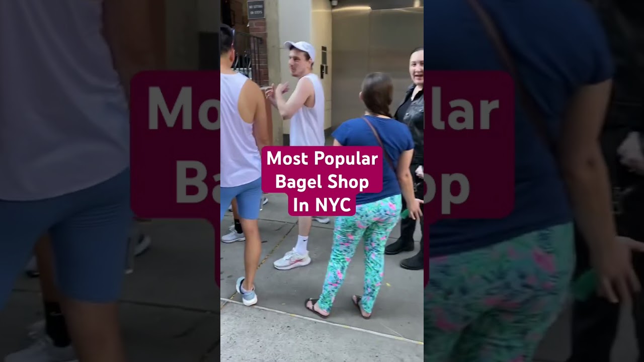 The most popular bagel shop in nyc Manhattan #nycbagels #bagels Broad Nosh Bagel Deli Catering NYC
