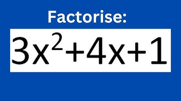 Factorise 3x^2 + 4x + 1