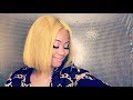 Watch Me Slay This Yellow Bob 😍🙌| ft Allure Hair |