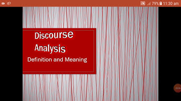 #whatisdiscourseanalysis #definitionandmeaning #discourseandframes   Discourse Analysis