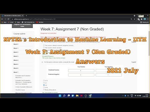 NPTEL » Introduction to Machine Learning – IITM  Week 7: Practice Assignment 7