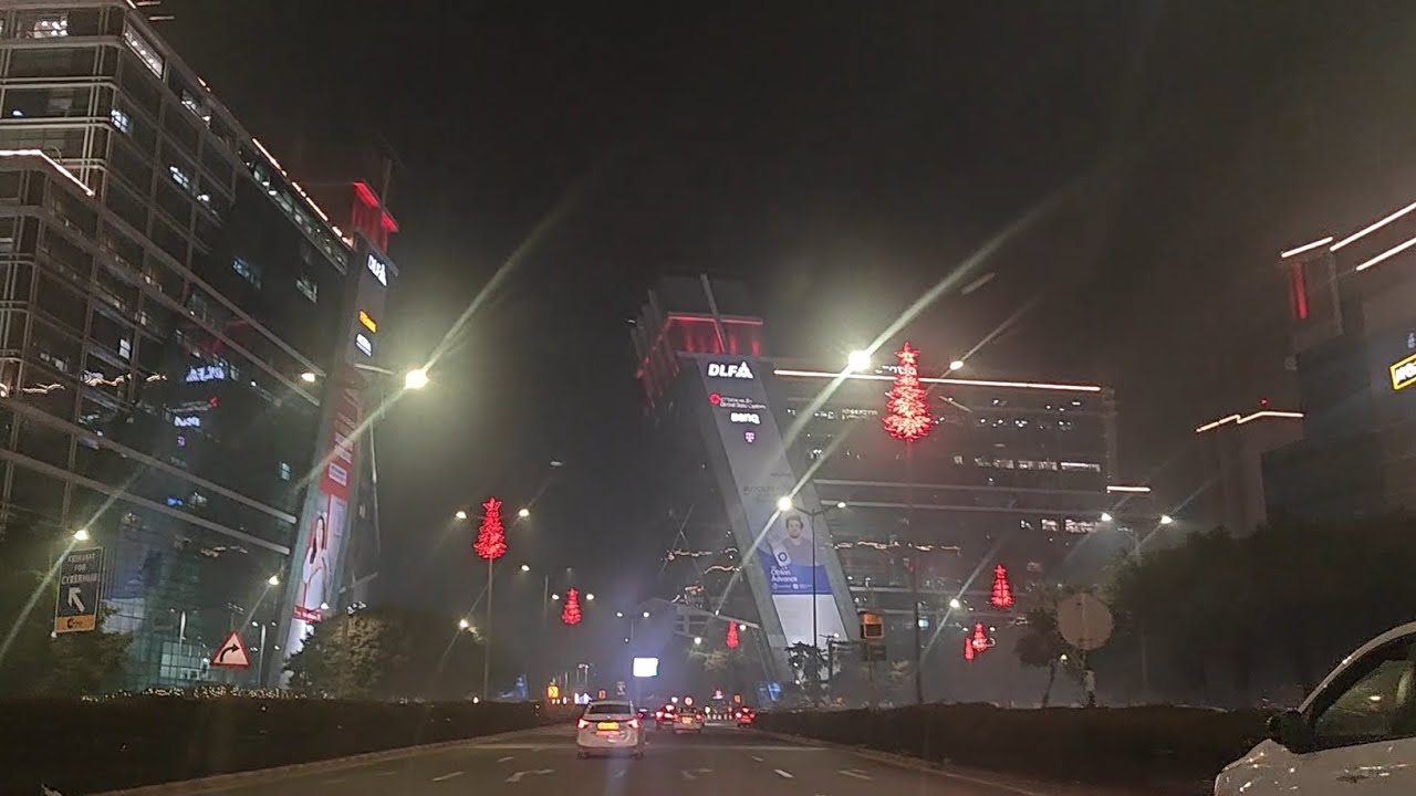 Road Trip via Aravali Hills 🚗 | Friend’s House Visit and CyberHub Vibes