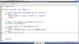 COMP1511 18s1 Lab 06 - Caesar Cipher screenshot 5