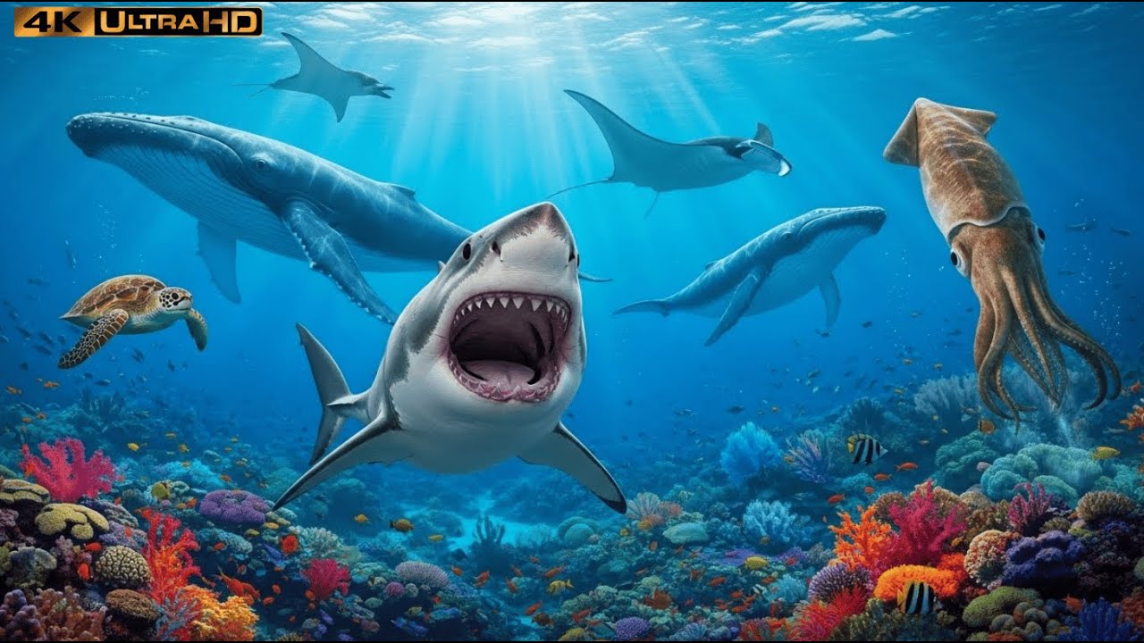 🦈 The Ultimate Dive 4K An Immersive, High Quality Ocean Experience  Soothing Film 1
