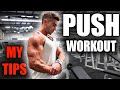 FULL PUSH WORKOUT With My Tips : Chest, Shoulders & Triceps | Zac Perna