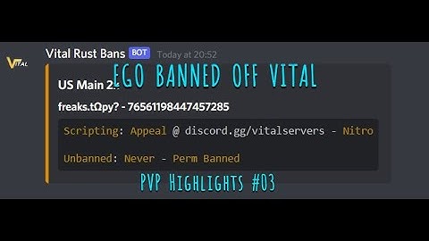 EGO BANNED OFF VITAL - Rust pvp highlights #03