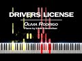 Olivia Rodrigo - drivers license (Piano Cover) Tutorial by LittleTranscriber