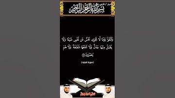 سورة البقرة الآيتين 122 و 123 بصوت الشيخ فارس عباد برواية حفص #القرآن_الكريم #اكسبلور #المصحف #vira