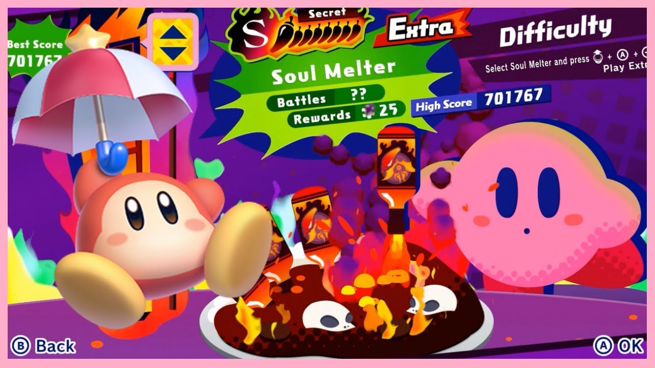 Kirby Star Allies Soul Melter Extra With Parasol Waddle