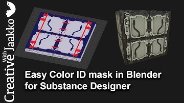 Easy Color ID mask from Blender to Substance Designer