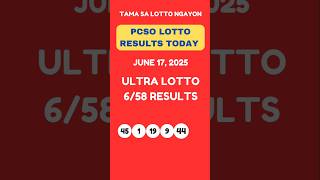 Ultra Lotto 658 Draw Results Today June 17, 2025