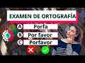 Examen de Ortografía✅😊 ¿Podrás responder todas?🤔 #testdeculturageneral #quiz #ortografía #tips