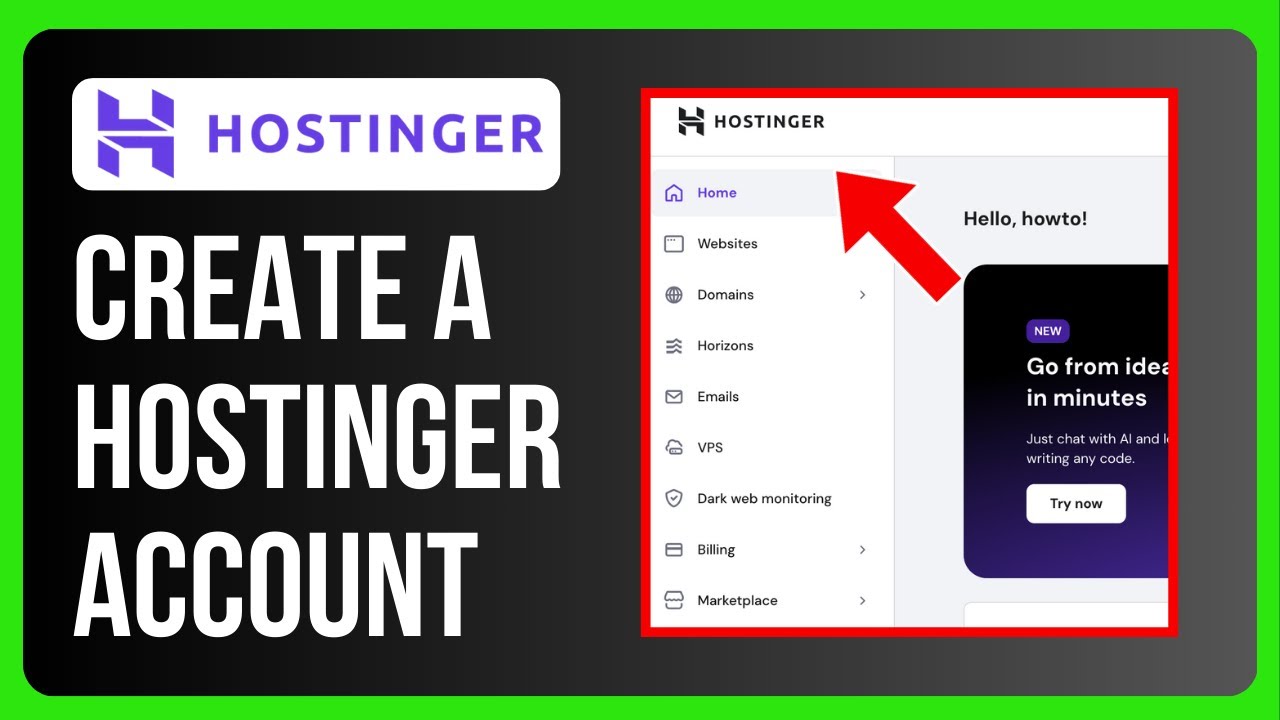 How to Create a Hostinger Account