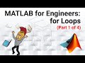 Matlab for engineers  introduction to for loops part 1 of 4 the basics