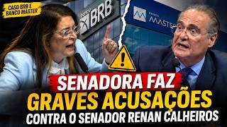 SENADORA FAZ GRAVES ACUSAÇÕES CONTRA RENAN CALHEIROS AO VIVO