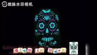 UV Neon-Glow In Dark Halloween Party Face Fancy Tattoos Day Of The Dead-Sugar Skull Roses Skeleton