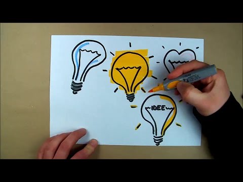 Video: Wie Zeichnet Man Eine Glühbirne