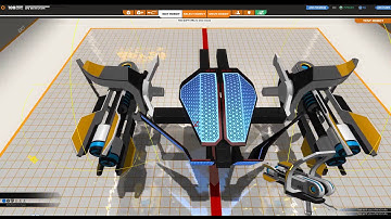 Robocraft tutorial + gameplay - Plasma Helicopter with 2 big plasma guns