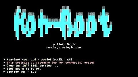 Windows 7 Login Bypass  [Kon Boot]