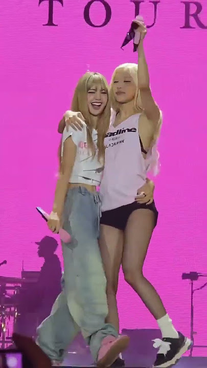 FocusCam Lisa and Rosé in London. #blackpink #lisa #rosé #jump #deadline