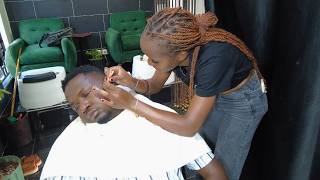 Full Pampering Session From Female Barber | Head, Chest & Back Massage ASMR