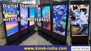 Product Demo : Digital Standee Display 6' x 2.5' with 55" 4K LED Display