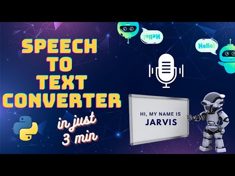 Speech-to-Text Converter in 3 Minutes | Quick Tutorial | Speech Recognition | Python