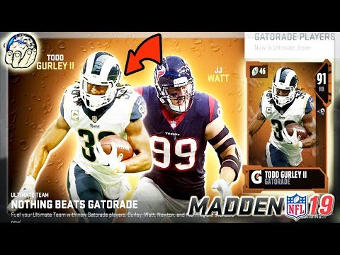 Madden 19 GATORADE Promo! Is GURLEY worth it in Madden 19 Ultimate Team? | Madden 19 Ultimate Team