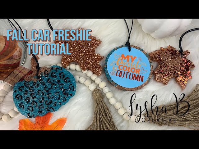 Round Car Freshie With Card Stock Design / Easy Tutorial on How To