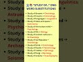 📚🏛️ Academic English Vocabulary – “Study of…” Words! 🔥