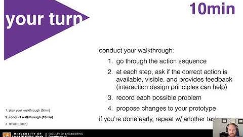 MSCI343 - HCI /// 2020F /// L13 Cognitive Walkthroughs (Part 3/4)