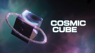 Rotating Cube & Cosmic Particles | Abstract 3D Animation 4K