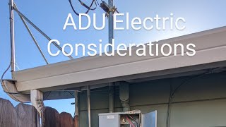 ADU Electric Considerations. How I'm Saving a Few Grand.