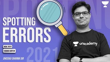 SPOTTING ERROR PYQs DAY 3 II FOR NDA 2021 :: DHEERAJ SHARMA SIR | AKRAMAN 2.0 BATCH